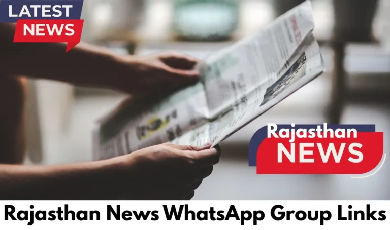 Rajasthan News WhatsApp Group Links
