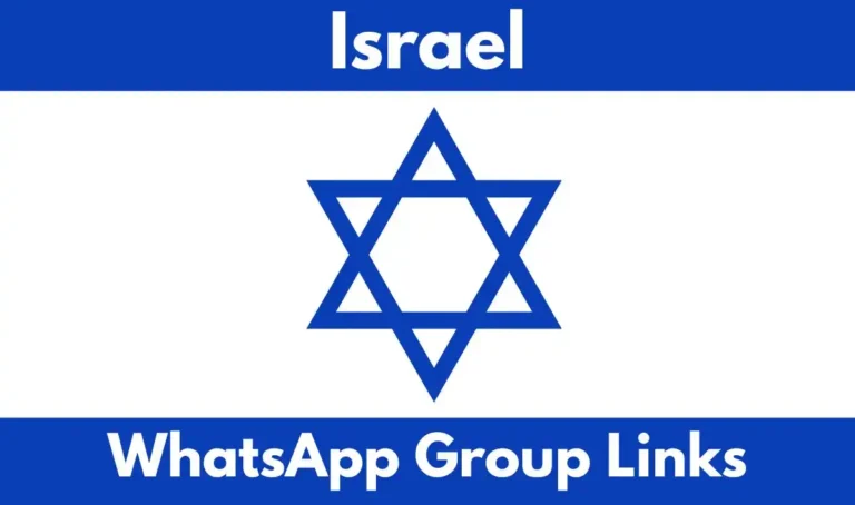 Israel WhatsApp Group Links