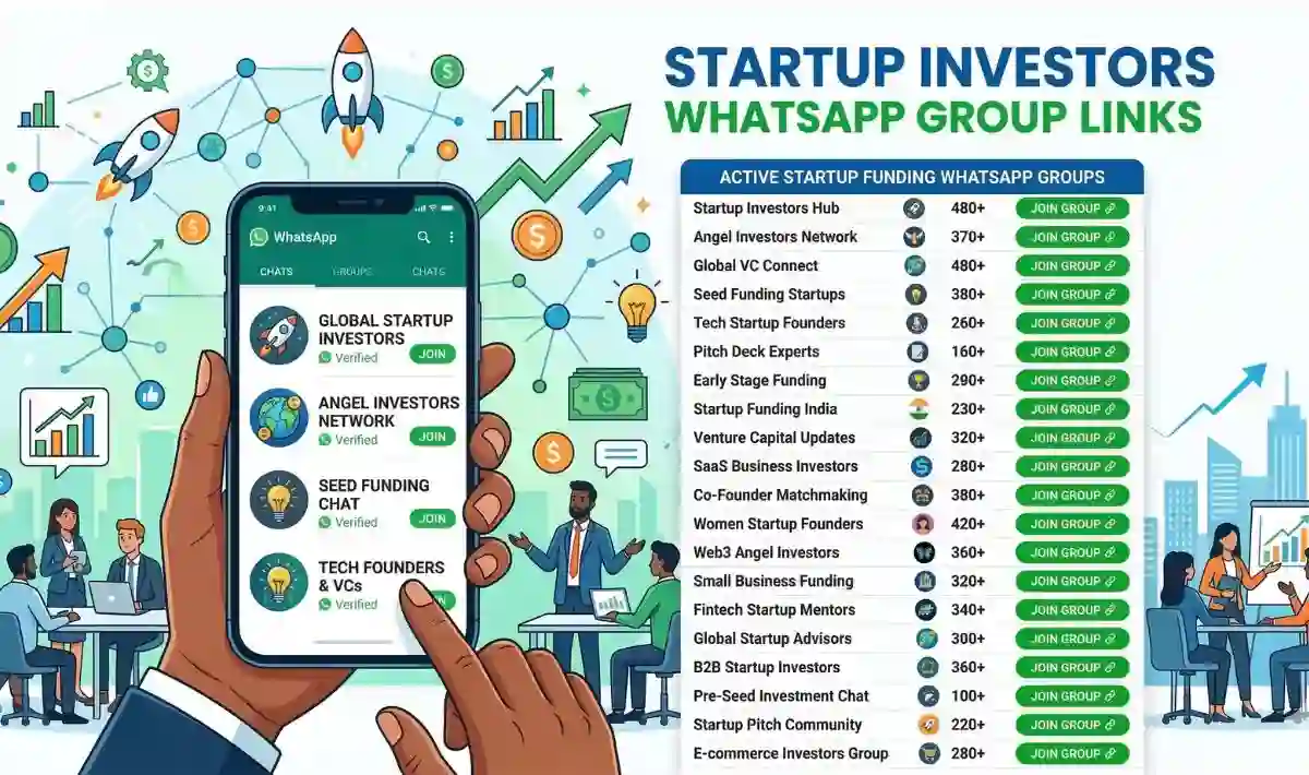 Startup Investors WhatsApp Group Links