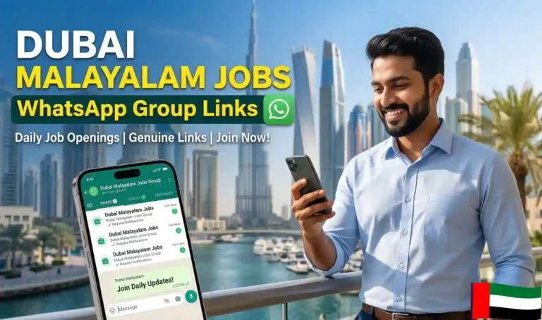 Dubai Malayalam Jobs WhatsApp Group Links