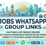 Coimbatore Jobs WhatsApp Group Links