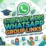 Study Govt Jobs WhatsApp Group Links
